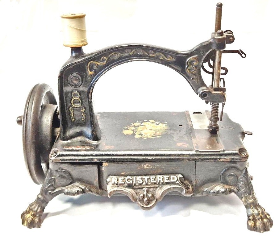 TOP antique & rare sewing machine EARLY AMERICAN Nº8 circa