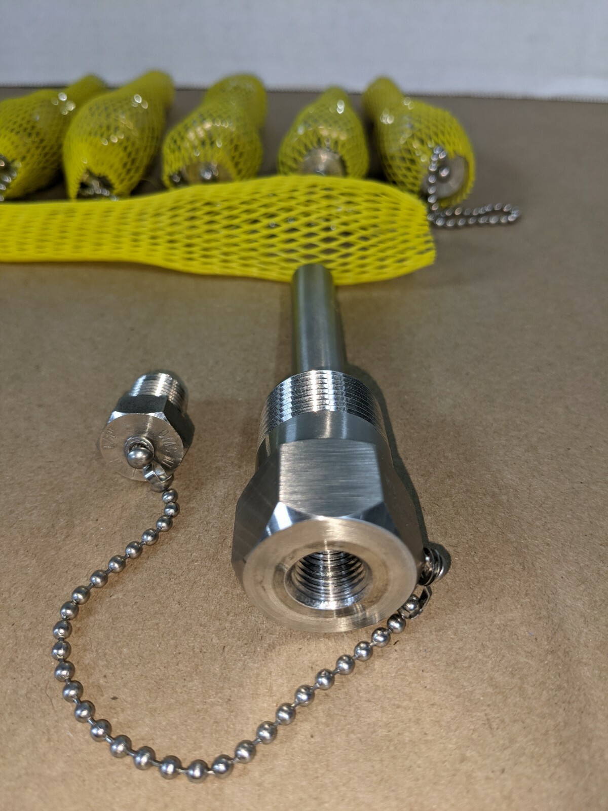 Thermowell Temperature Probe w/Plug & Chain, 3/4" threaded. eBay