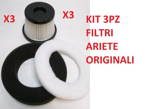 Ariete 3X kit filtri HEPA aspirapolvere scopa 2763 2767 Cordless Cyclonic  22 V | eBay