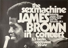 JAMES BROWN BERLIN 1971 German A1 concert poster ULTRA RARE