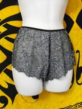 NEW HANKY PANKY 9W2544 LAVINIA AFTER MIDNIGHT LACE OPEN SIDES TAP PANTS S