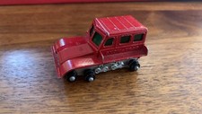 Vintage Matchbox Lesney No. 35 Snow-Trac Red W/ Green Windshield Missing Tracks