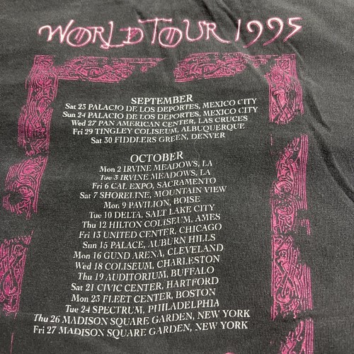 Vintage 1995 Jimmy Page and Robert Plant No Quarter Authentic Concert T-Shirt - Picture 8 of 13