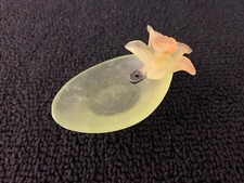 Blumenstecker Oder Räuchergefäß Aus Kristall Daum Frankreich