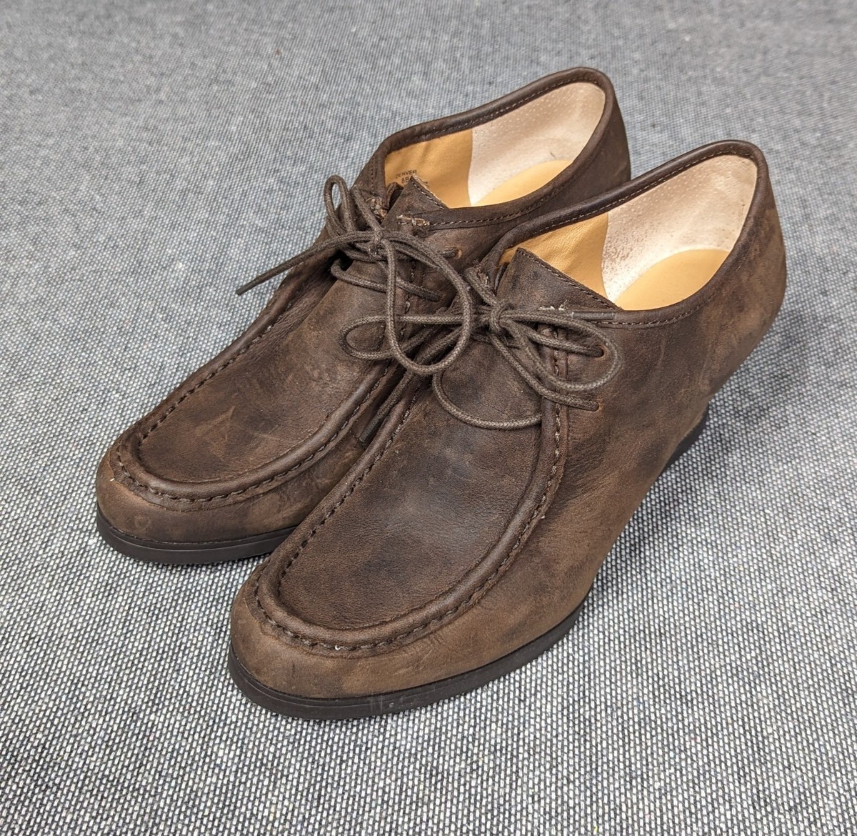 Ralph Lauren Suede Leather Sole Wedge Heel Ankle Boots Women’s