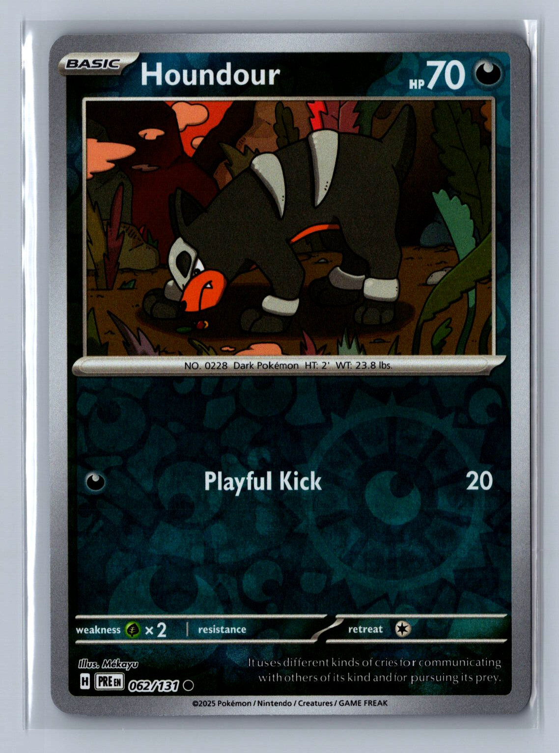 Pokemon TCG - Prismatic Evolutions - Houndour - 62/131 - Reverse Holo - C