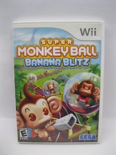 Super Monkey Ball Banana Blitz Video Game Nintendo Wii 2006 Complete Sega