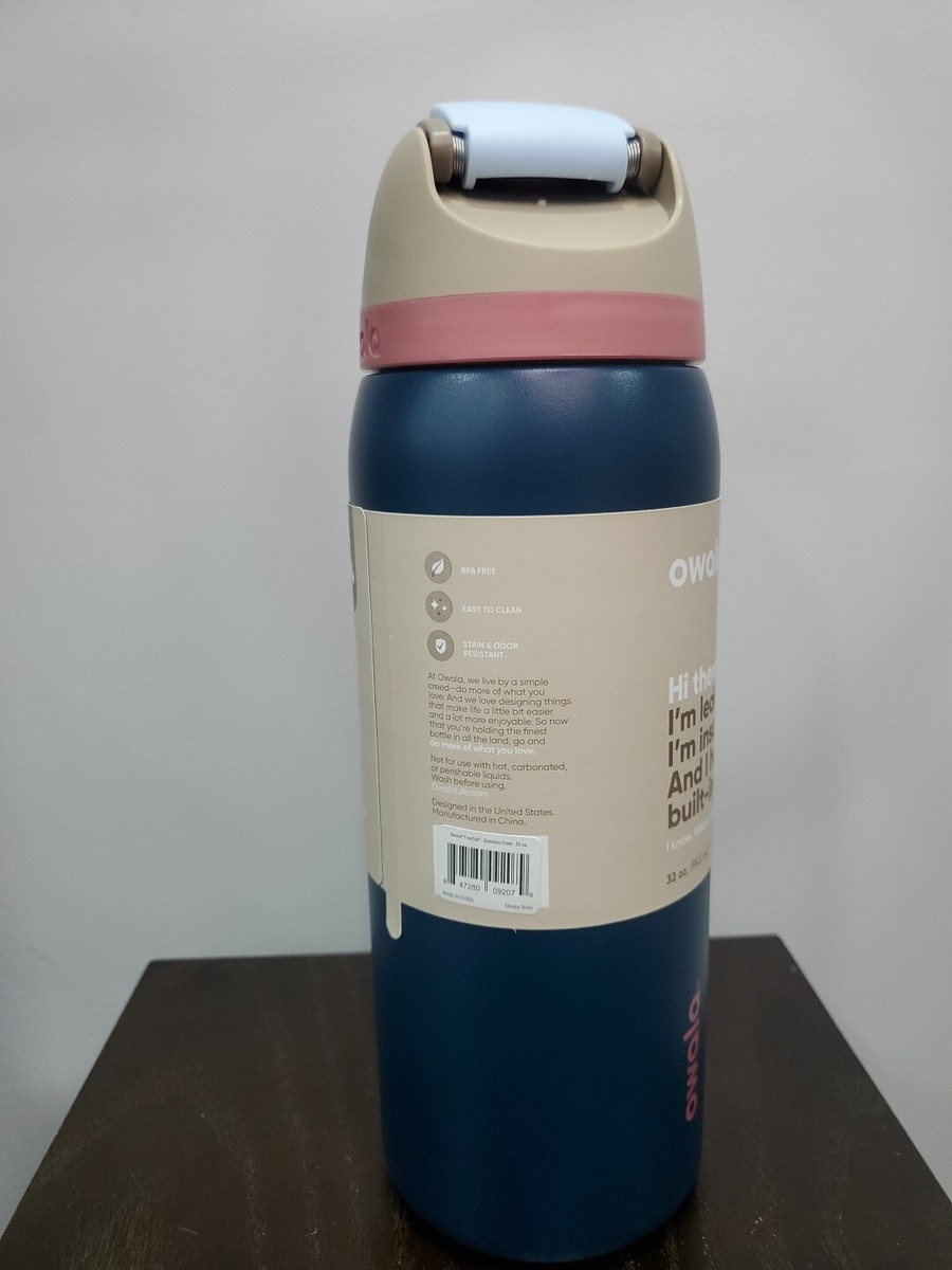 Owala FreeSip Stainless Steel Water Bottle / 32oz / Color: Sleepy