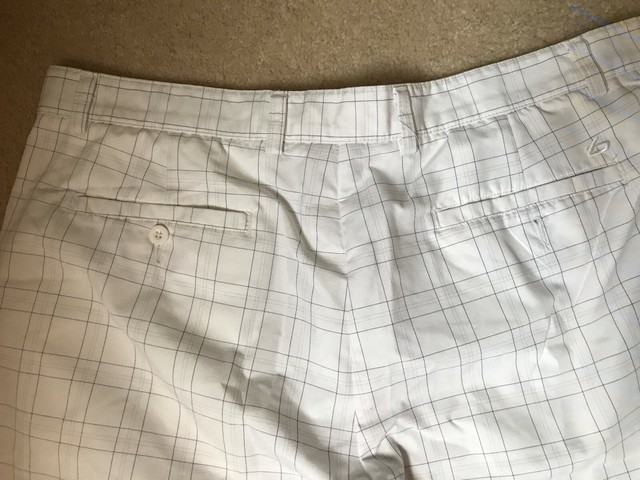 Bolle Golf Tech Mens Shorts White checkered Size W40 | eBay