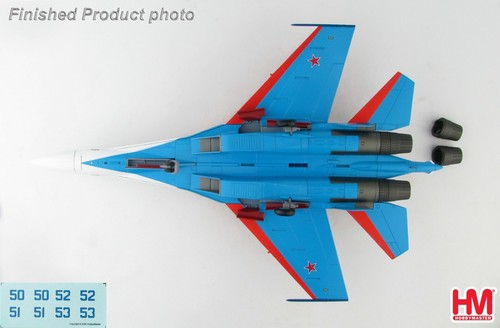 Hobby Master HA5707B, Su-35S Flanker E "Russian Knights" Blue 50, Russian Air - Picture 6 of 7