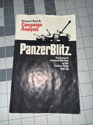 1970 Panzer Blitz RPG Board Game Avalon Hill Incomplete Tokens | eBay