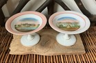 original 1867 Universelle Exposition Napoleon lll pair porcelain compotes — photo 1