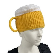 Unisex Beer Cup 3D Warm Pullover Cap