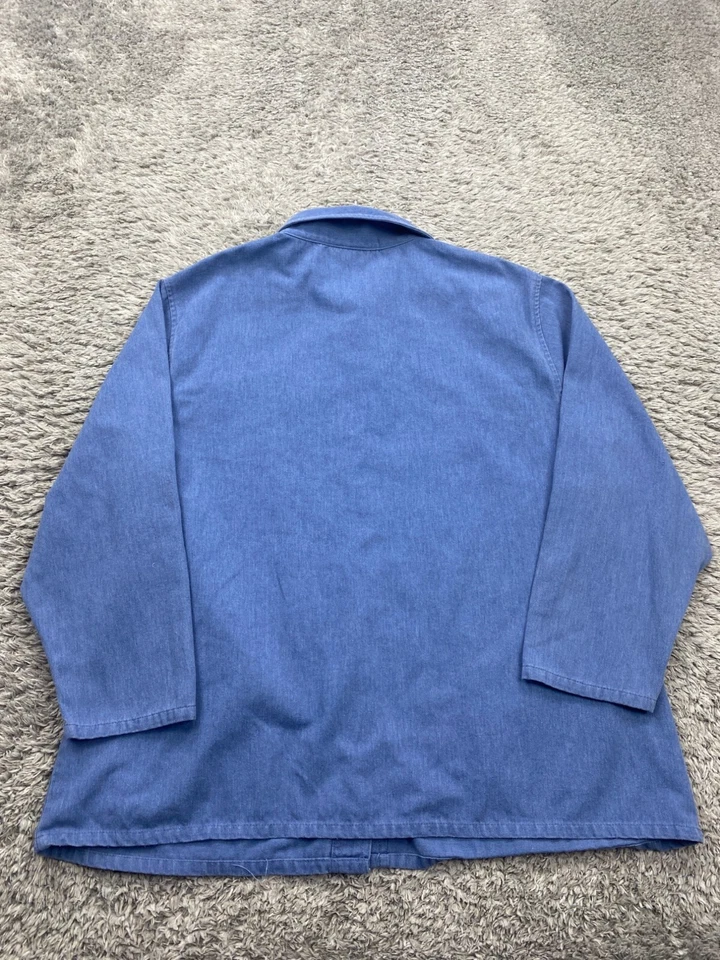 Vtg BonWorth Top Women XLP Western Embroidered Easter Denim Shirt Made In USA - Image 2 of 4