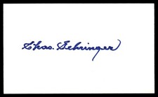 Charles Gehringer Baseball Signed Auto Autograph 3 x 5 Index Card No COA *d3