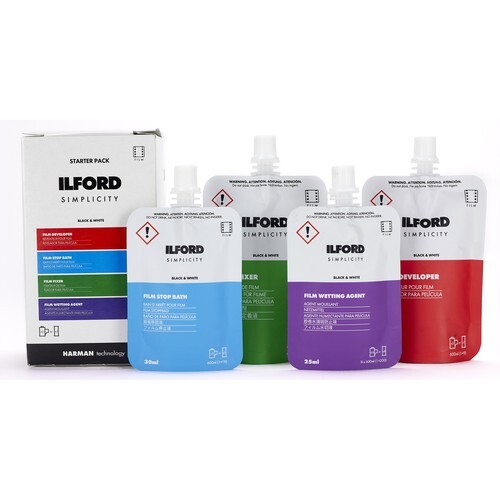 Ilford SIMPLICITY Starter Pack for Black & White film Processing at home - Picture 1 of 2