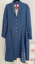 Ewa I Walla Blue Pin Stipe Coat Size Xl New Without Tags