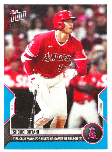 2022 Topps Now #846 Shohei Ohtani (Blue) 35/49 ANGLES