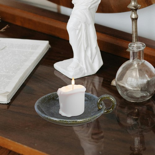Candelabro Cerámico Decoración Soporte para Fiestas Plato de Aromaterapia - Imagen 10 de 12