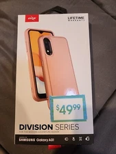 Zizo Division Series Samsung Galaxy A01 Cell Phone Case Cover Rose Gold