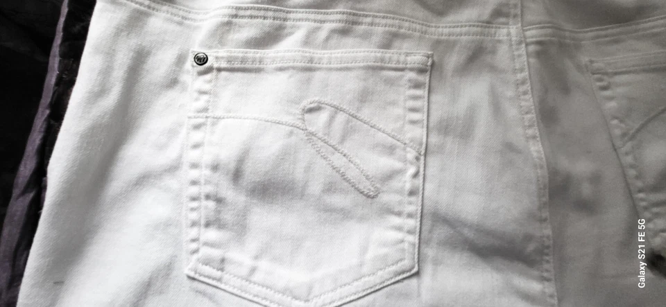 USA MIRACLEBODY DENIM WOMEN'S WHITE 96% COTTON PANTS PLUS SIZE 22W - Image 3 of 4