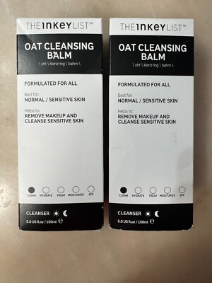 2 The Inkey List Oat Cleansing Balm Cleanser 5oz 150ml lot of 2