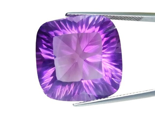 40.37 CTS Purple natural Amethyst cushion fantasy shape loose gemstones - Picture 2 of 3