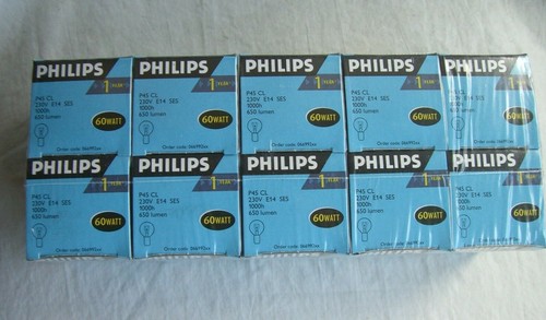 Philips 10 X BOMBILLAS E14 60w Transparente 230v - Imagen 2 de 2