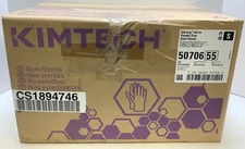Kimberly Clark 50706 Kimtech Powder Free Disposable Gloves, Gray, Small, 2000ct