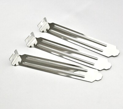 3x Standard PC-Gehäuse-Slotblech Slotblende Blind-Blende Blech Abdeckung Bracket