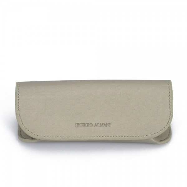 New Giorgio Armani Sunglasses Eyeglasses Gray Silver Soft Case
