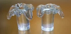 2 VTG BLENKO Art Glass, Don Shepherd "Ice Floe" Mid Century Modern Candlesticks