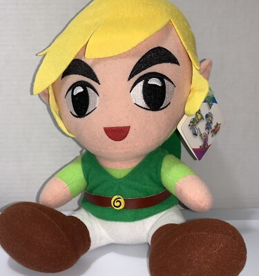 Vintage Legend Of Zelda Anime Link Plush Stuffed SITTING RARE