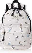  Peanuts , Backpack, Snoopy, Kids Backpack, Beige, Polyester, B5 Size