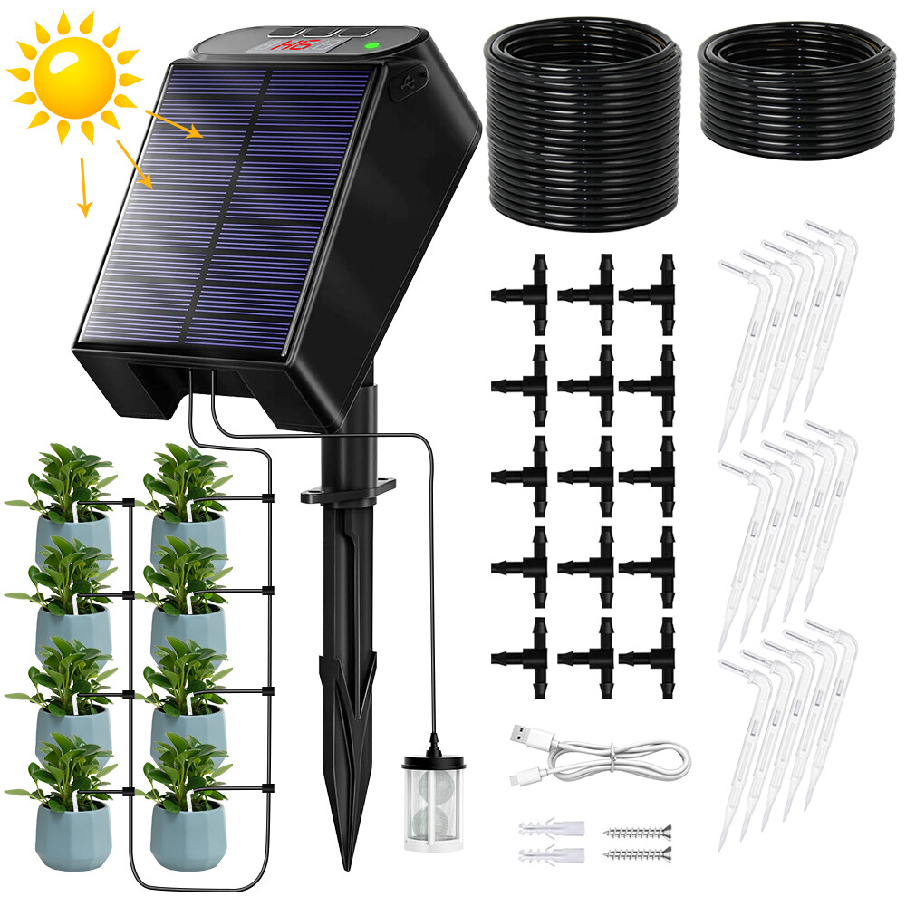 Sistema Solar de Riego por Goteo de Riego Automático Kits de Riego Goteros