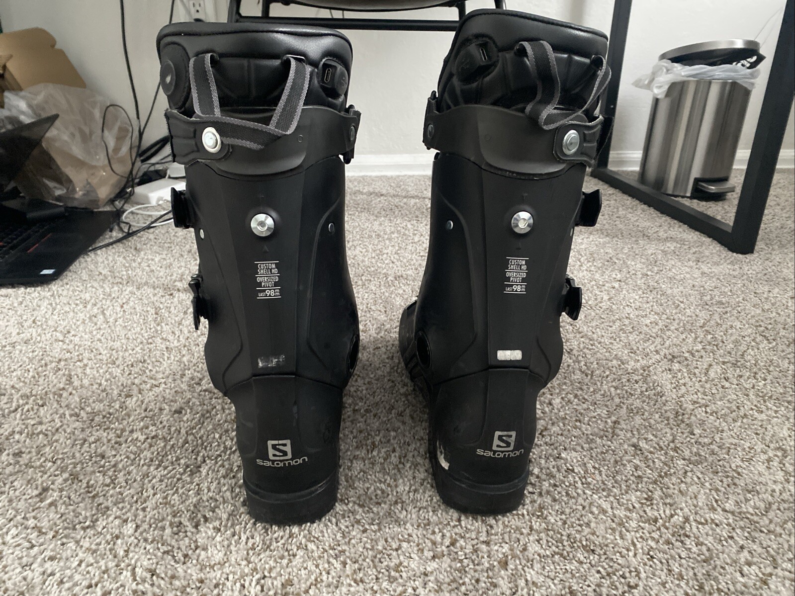 Scarponi da sci donna usati Salomon S Max 110 W misura 26 27 5 lunghezza suola scarpone 304 mm