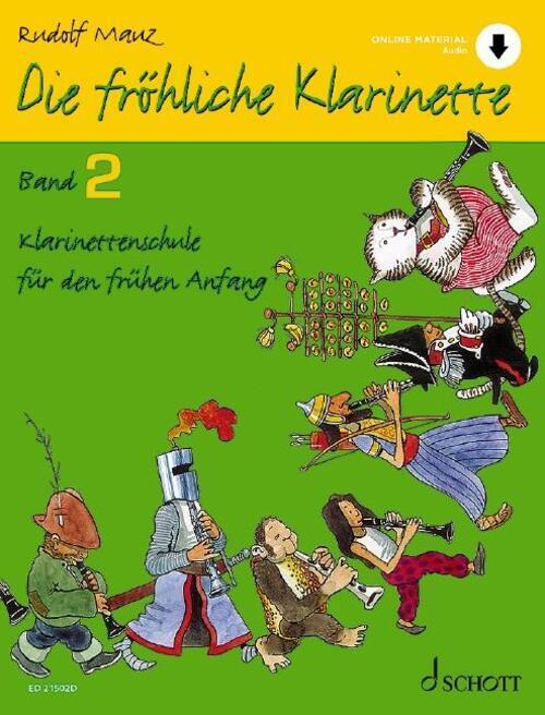 Thumbnail - Rudolf Mauz | Die Fröhliche Klarinette Band 2 | Broschüre | Deutsch
