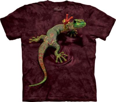 The Mountain T-Shirt ''Peace Out Gecko''