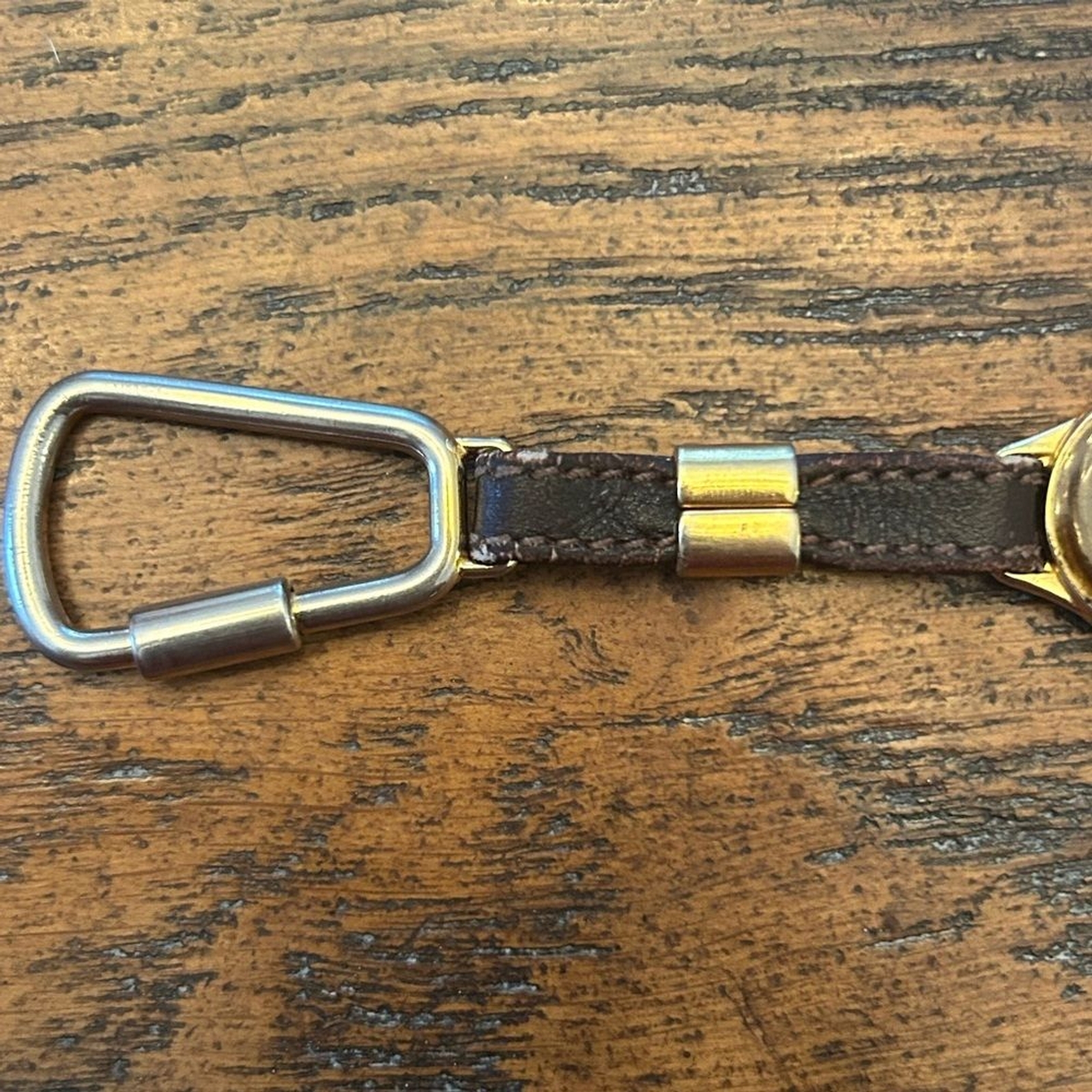 Authentic GUCCI Keyring GP Interlocking Gold Dark… - image 7