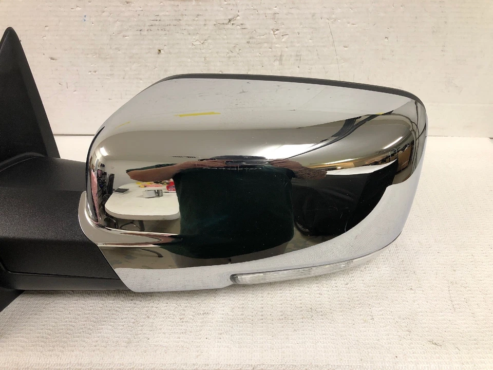 OEM 2013 2014 2015 2016 DODGE RAM 3500 IZQUIERDA IZQUIERDA LH CONDUCTOR PUERTA DELANTERA ESPEJO CROMADO Foto 2 de 4