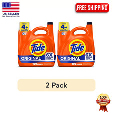 2 Pack Tide Liquid Laundry Detergent Original 125 fl oz 100 Loads HE