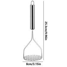 Potato Masher Hangable Stainless Steel Ricer & Vegetable Crusher Kitchen Gadget*