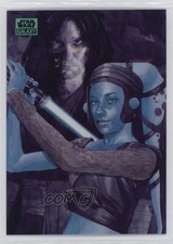 2024 Chrome Star Wars Galaxy Aqua Refractor /199 Quinlan Vos Aayla Secura 0b5f