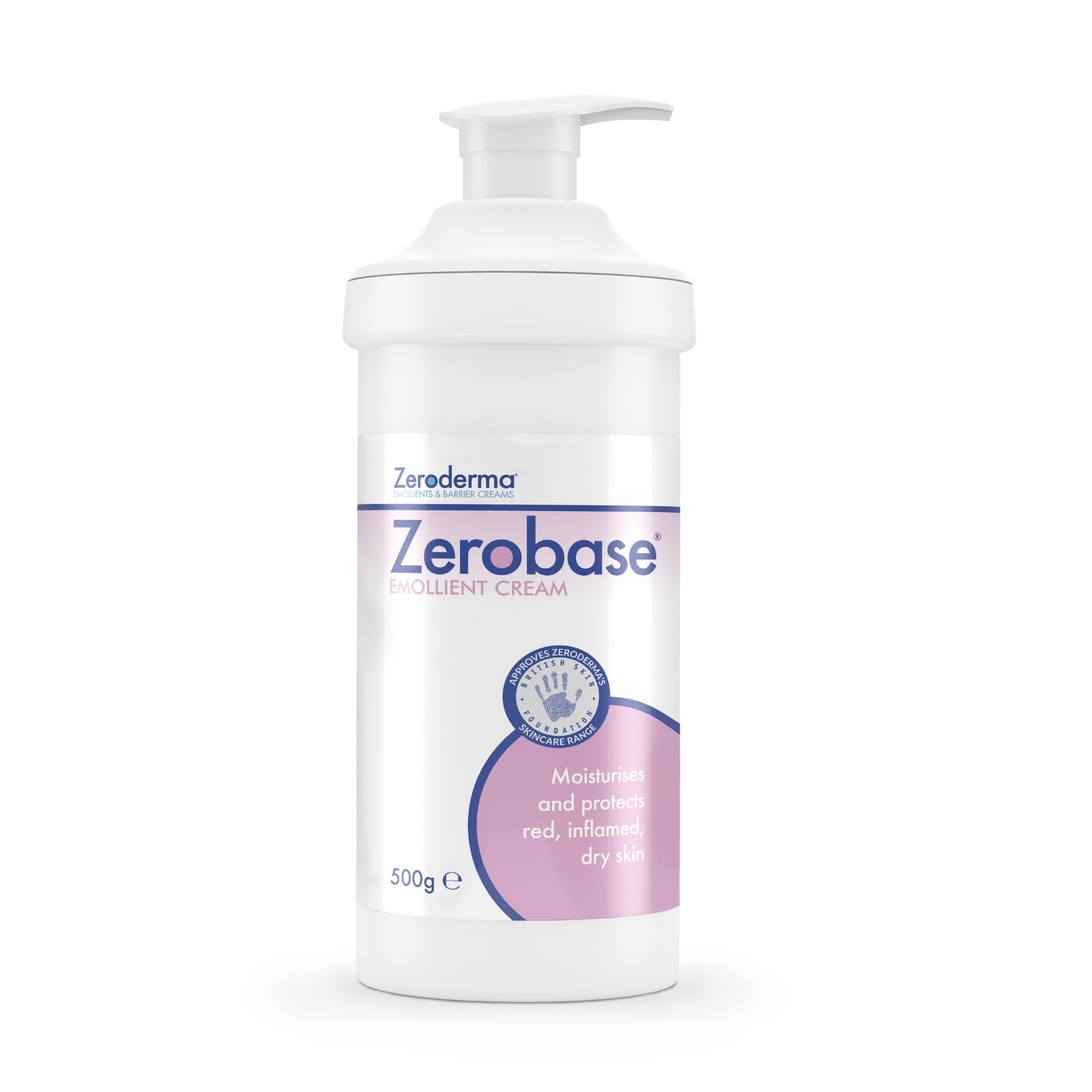 Zeroderma Zerobase Emollient Cream 2-in-1 Moisturiser & Soap Substitute, for Dry