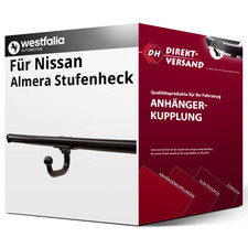 Für Nissan Almera Stufenheck I Typ N15 (Westfalia) Anhängerkupplung starr neu