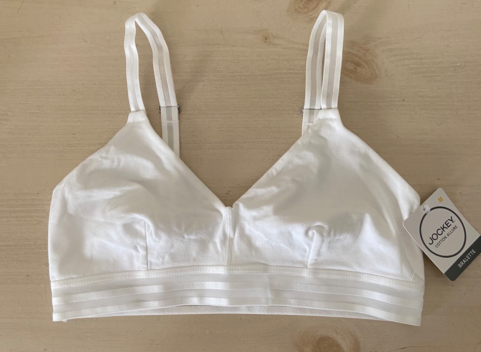 JOCKEY Bralette Cotton Allure Wire-free Light Support- Size M (Runs Small)-image