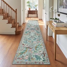  Botanical Runners for Hallways Kitchen Rug Non Slip 2x10, Long Washable Boho 