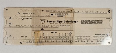 Armco Drainage & Metal Products Sewer Pipe Slide Rule Calculator 1957 PerryGraf