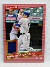 Shin-Soo Choo 2020 Donruss #86M-SC '86 Retro Pink Relic /99 SSP Texas Rangers