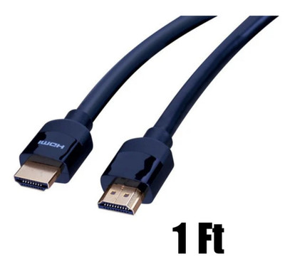 Vanco PROHD High Speed HDMI 4K/UltraHD HDR/ARC 18Gbps Cables Ethernet Black 1 ft